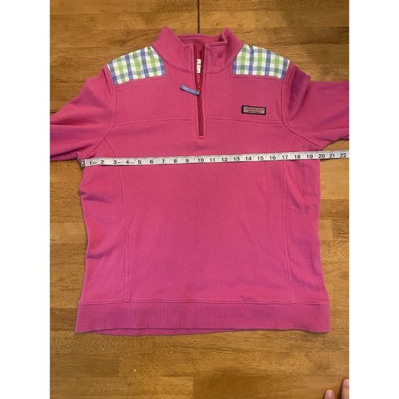 Vineyard Vines Womens M Pink Quarter Zip Pullover - Picture 4 of 5